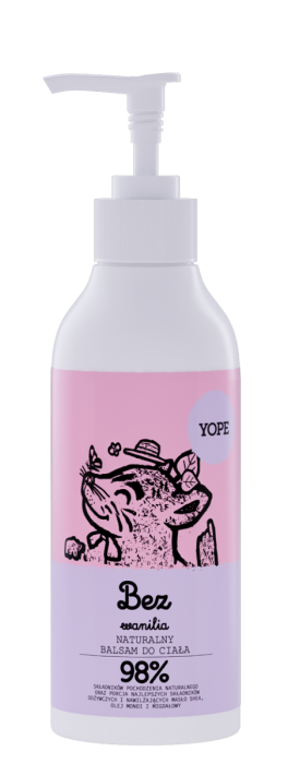 YOPE Rhubarb and Rose prírodné telové mlieko