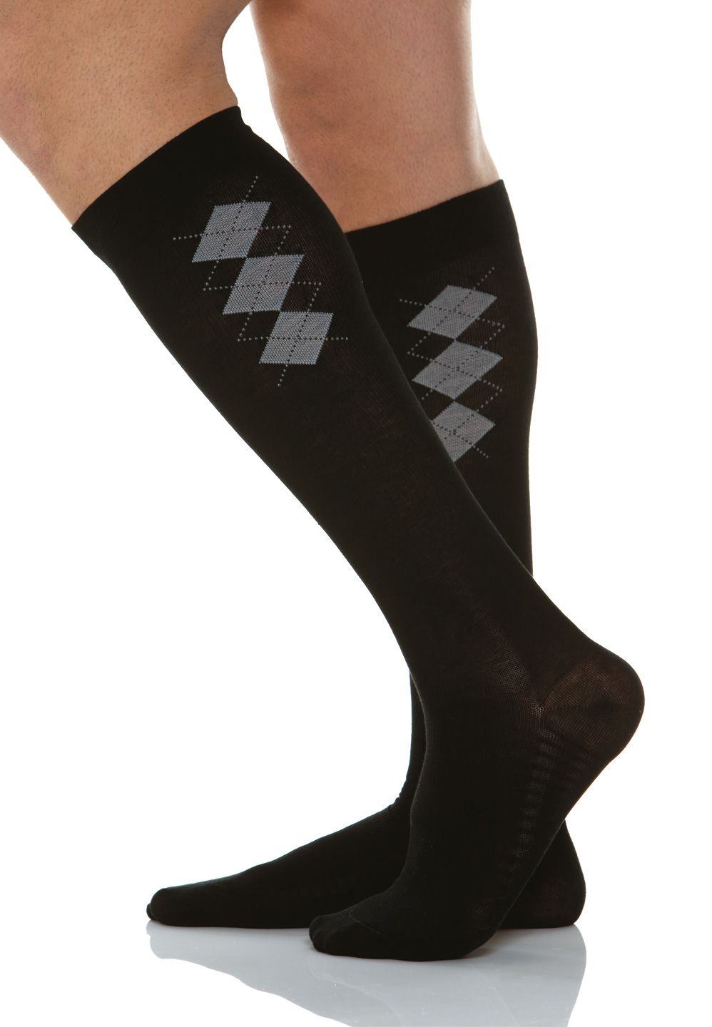 Pánske bavlnené kompresné ponožky 18-22 mmHg s masážnou podrážkou