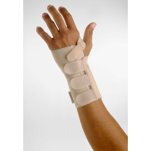 Ortéza na zápästie a palec s hliníkovým držiakom a suchým zipsom – Ľavá ruka