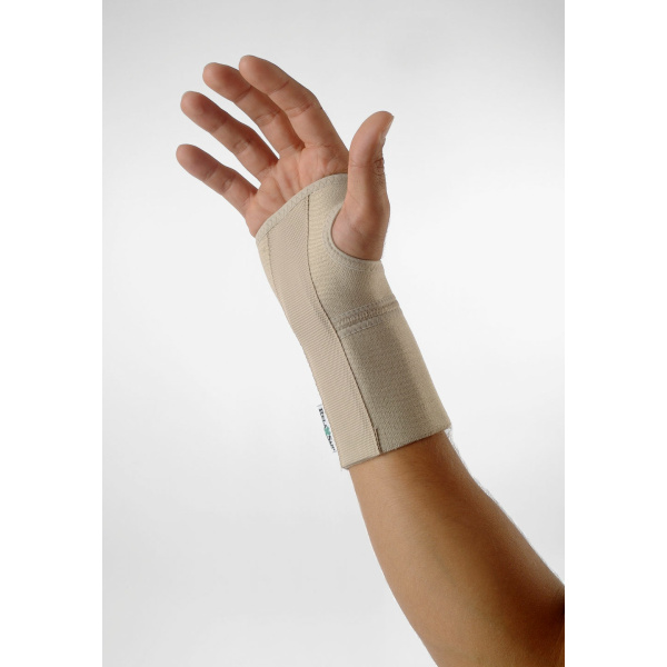 Ortéza na zápästie s hliníkovým držiakom a suchým zipsom – pravá ruka