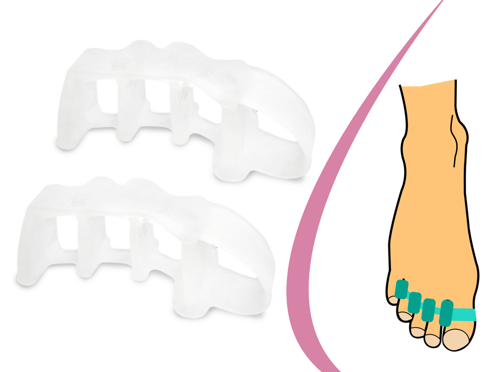 Medziprstný oddeľovač na deformovane prsty a proti mykoze prstov Hesty Orthopedic