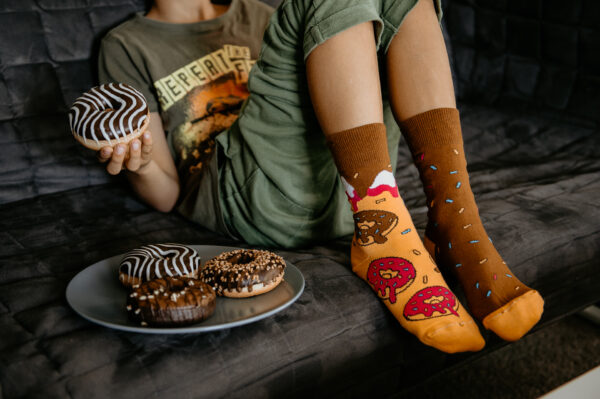 Veselé ponožky Donut – Detské