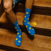 Veselé ponožky Kačička Modrá