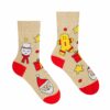 Veselé ponožky “Vianočný čas je Christmas time” – béžové detské