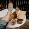 Veselé ponožky Kávoľúbič – členkové