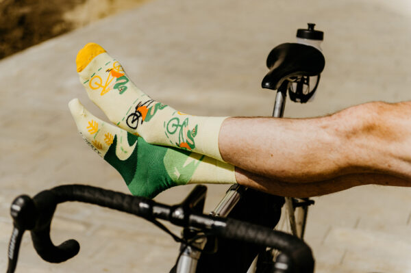 Veselé ponožky Cyklista