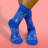 farebne modre ponozky s cicmanskym vzorom HestySocks