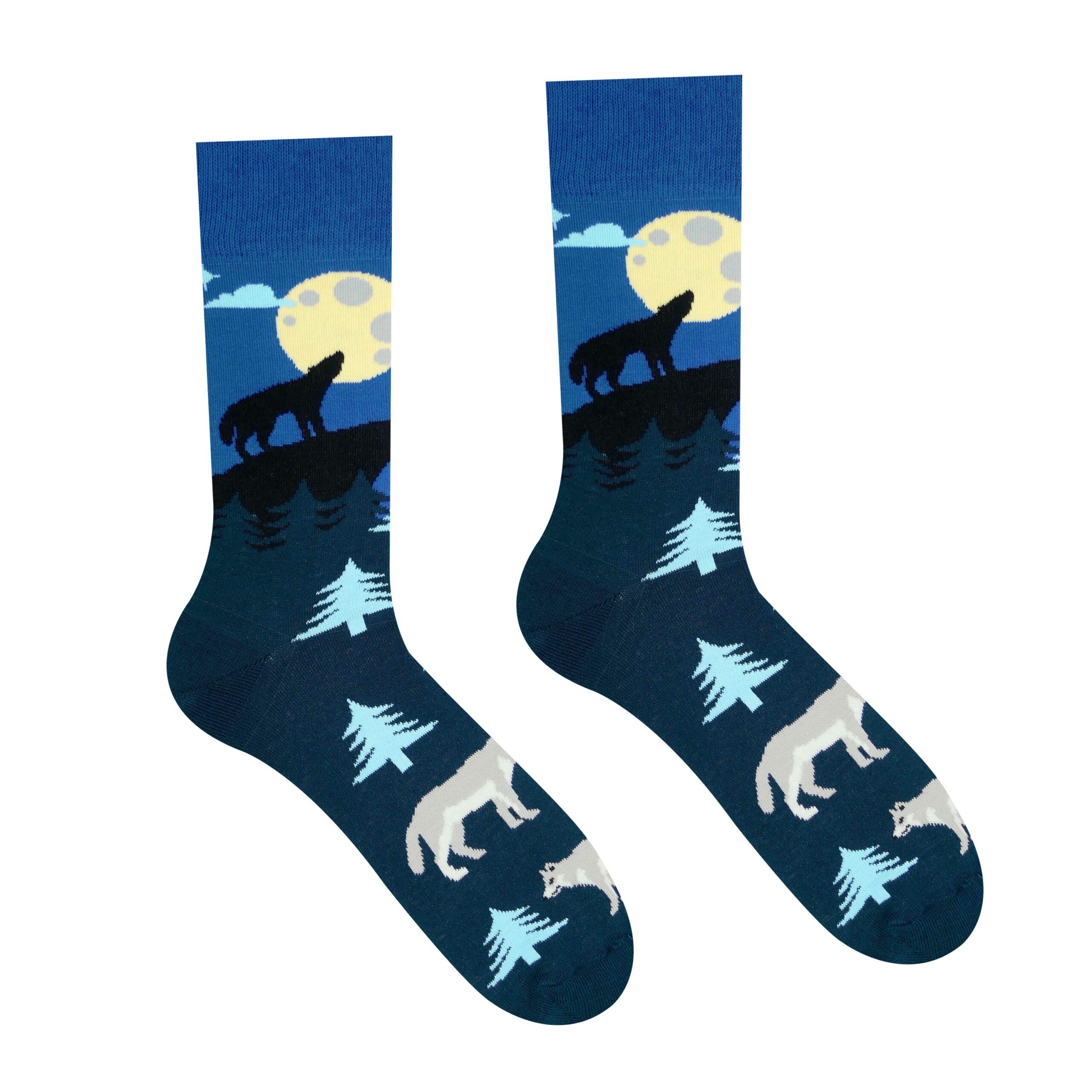 Veselé ponožky Vlk